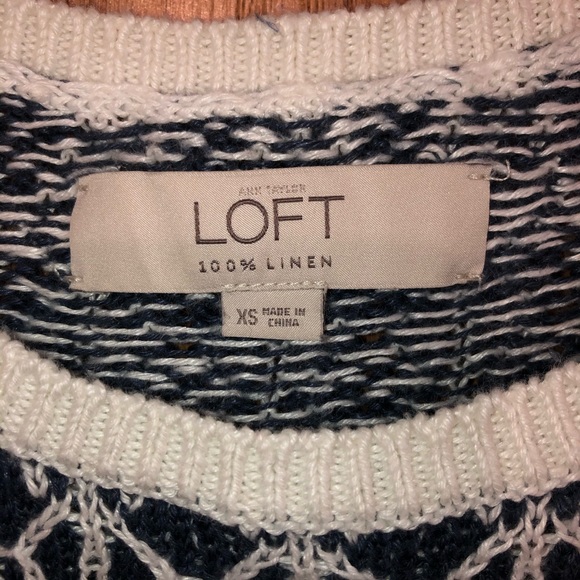 LOFT 100% Linen Sweater - Picture 3 of 4